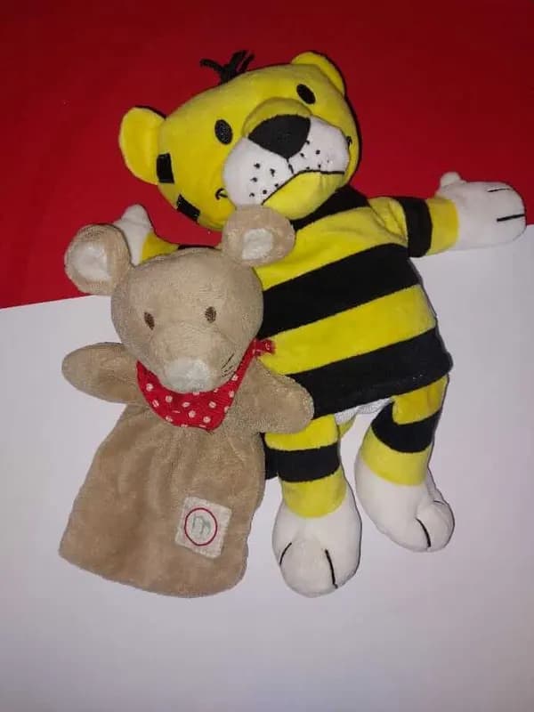 Maskottchen des Zugs Mäuse & Tiger